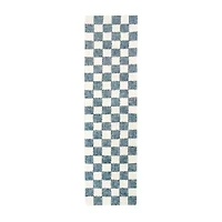 Liora Manne Savannah Checked Hand Tufted 2' X 7'6" Rectangular Runner