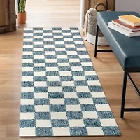 Liora Manne Savannah Checked Hand Tufted 2' X 7'6" Rectangular Runner