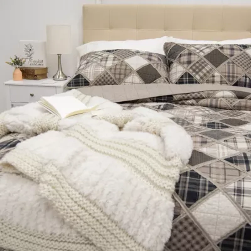 Donna Sharp Driftwood 3-pc. Hypoallergenic Quilt Set