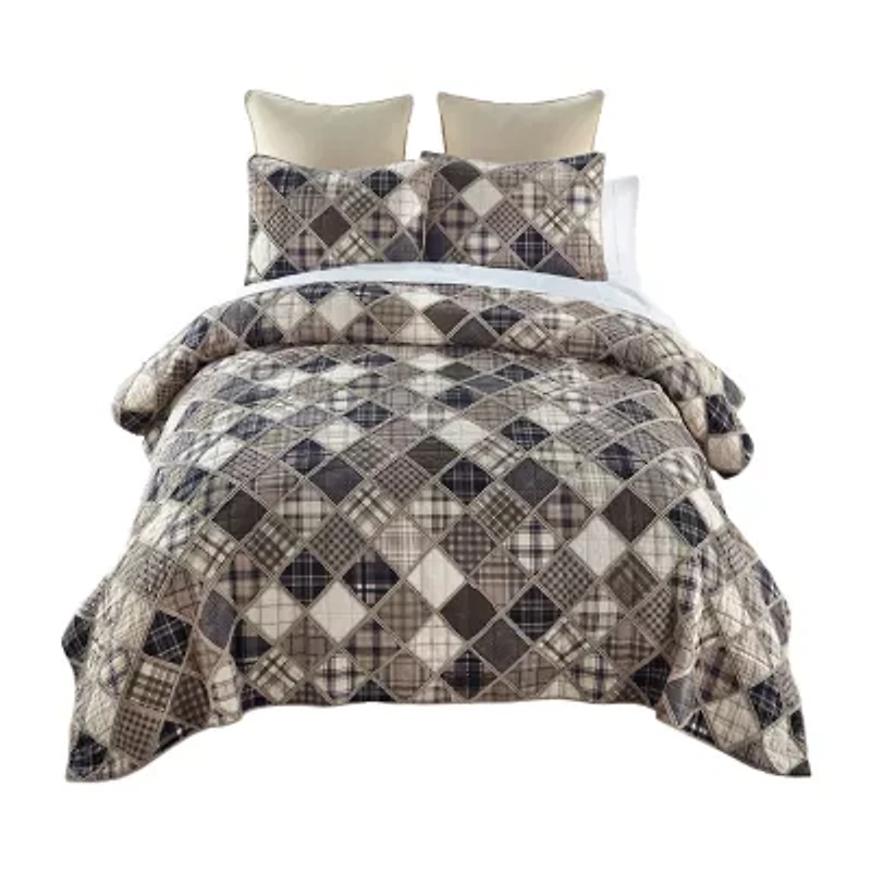 Donna Sharp Driftwood 3-pc. Hypoallergenic Quilt Set