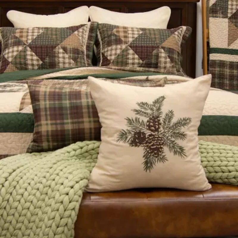 Donna Sharp Pine Star Decor 2-pc. Multi-Pack Rectangular Square Throw Pillow