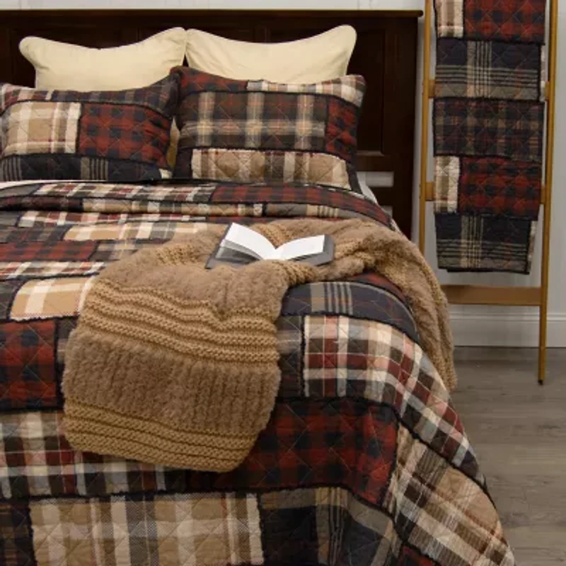 Donna Sharp Lj Plaid Hypoallergenic Quilt Set