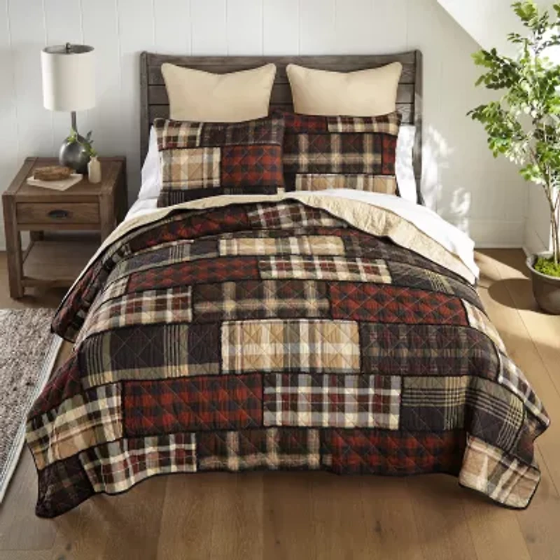 Donna Sharp Lj Plaid Hypoallergenic Quilt Set