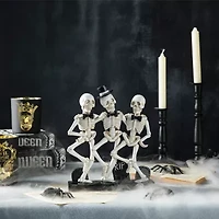 Glitzhome "10.5""Dancing Skeleton Table Decor" Halloween Tabletop Decor