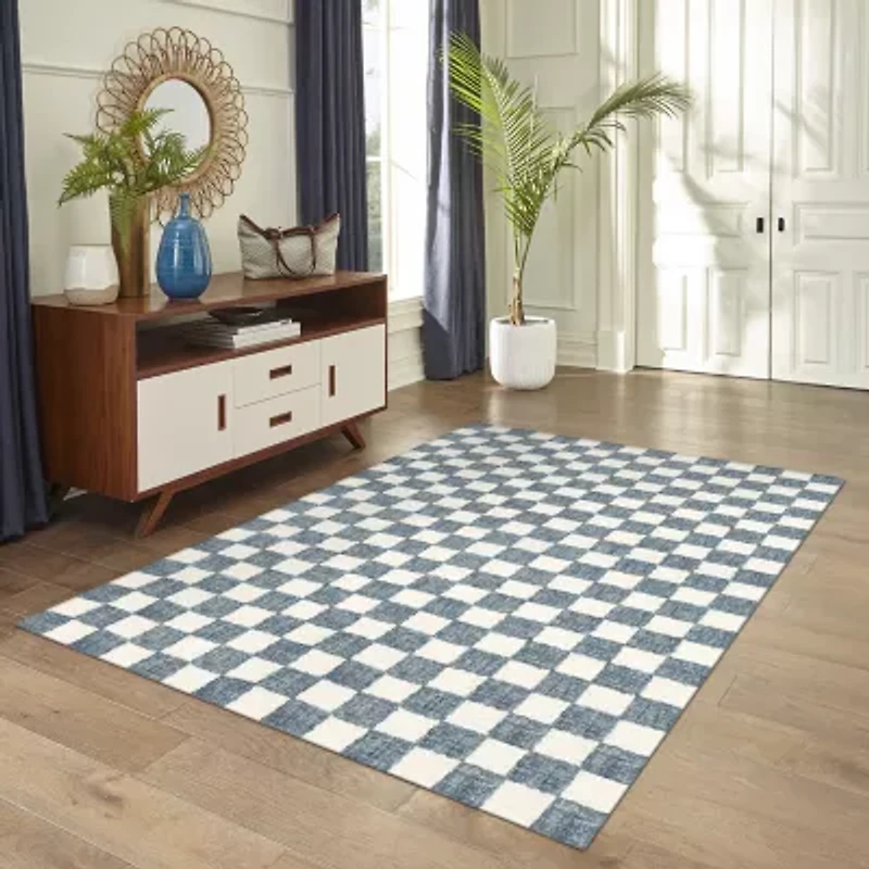 Liora Manne Savannah Checked Hand Tufted Rectangular Area Rug