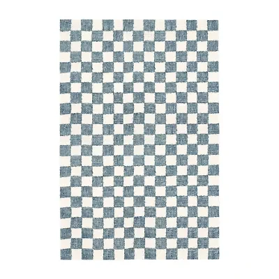 Liora Manne Savannah Checked Hand Tufted Rectangular Area Rug