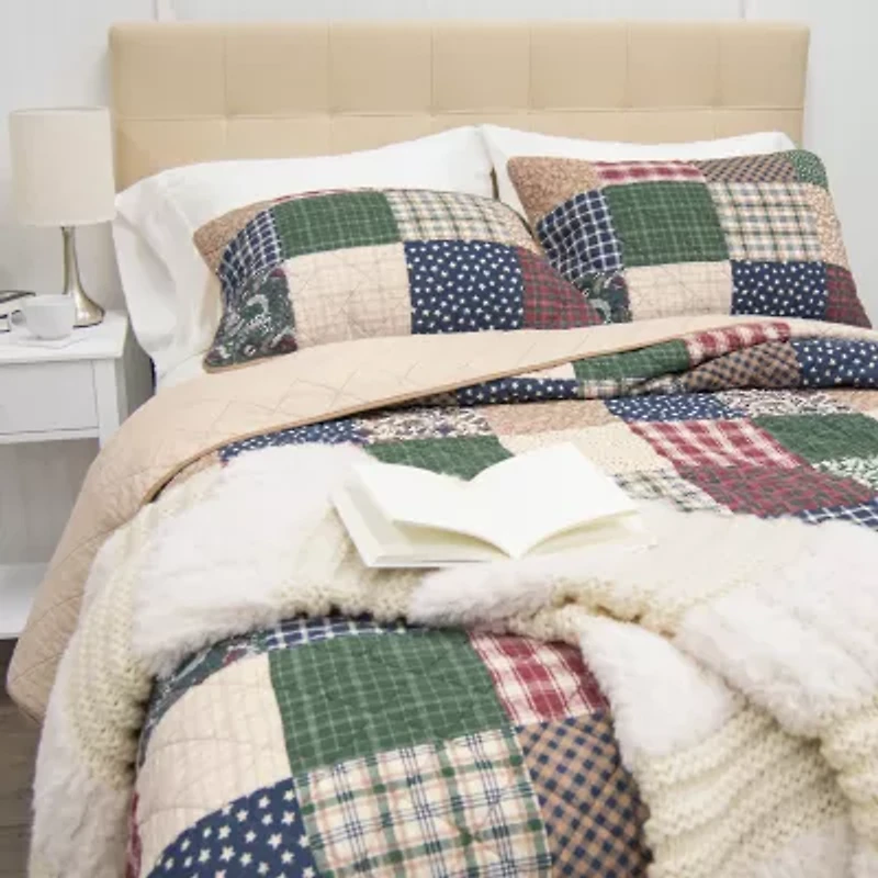Donna Sharp Rustic Paisley 3-pc. Hypoallergenic Quilt Set