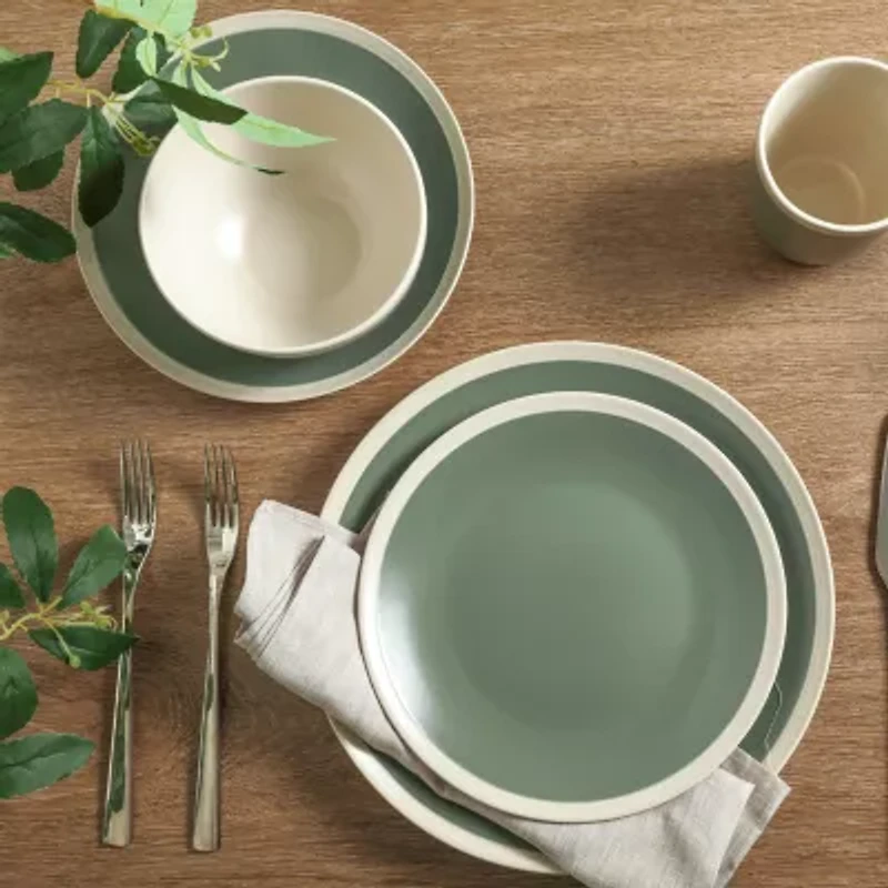 Stone + Lain Serenity 32-pc. Stoneware Dinnerware Set