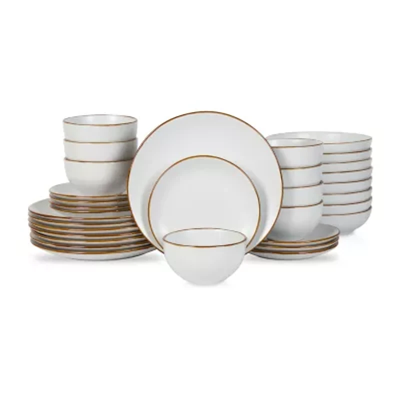 Stone + Lain Brasa 32-pc. Stoneware Dinnerware Set