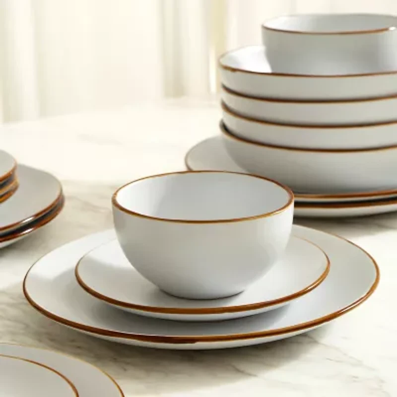 Stone + Lain Brasa 32-pc. Stoneware Dinnerware Set