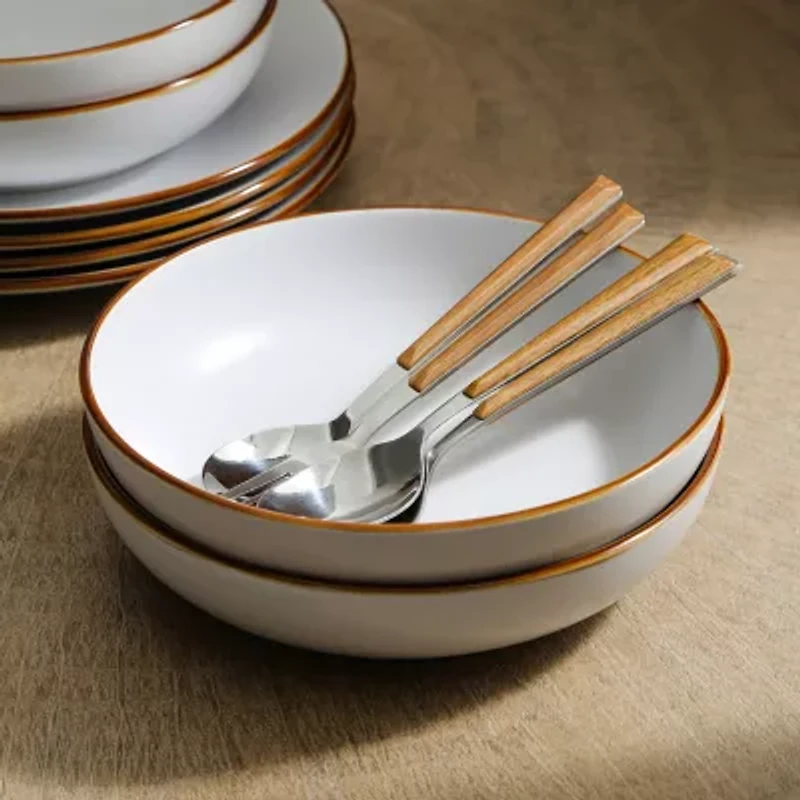 Stone + Lain Brasa 32-pc. Stoneware Dinnerware Set