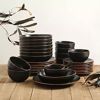 Stone + Lain Brasa 32-pc. Stoneware Dinnerware Set