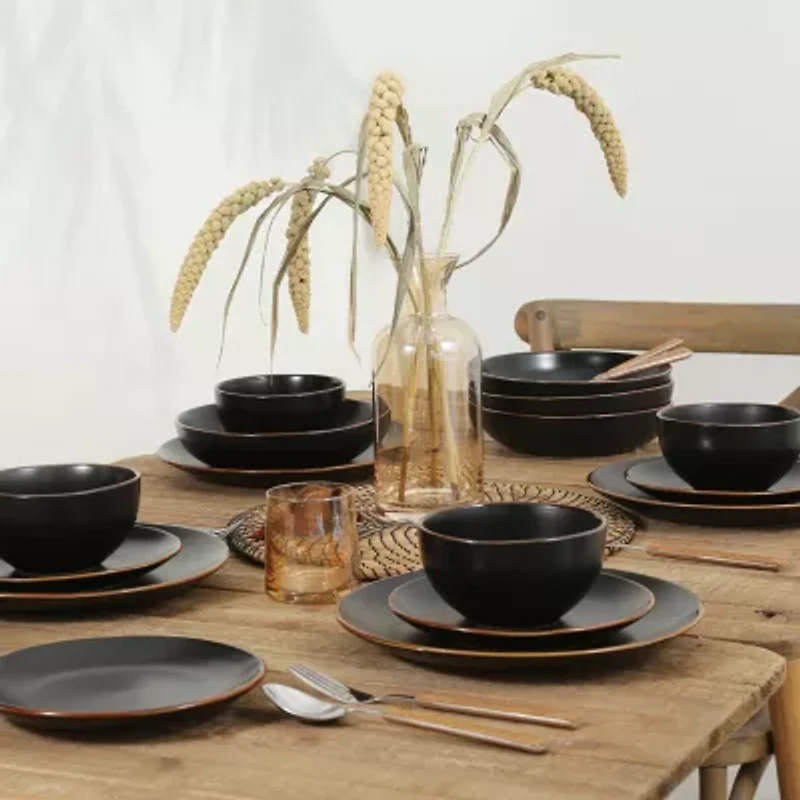 Stone + Lain Brasa 32-pc. Stoneware Dinnerware Set