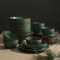 Stone + Lain Brasa 32-pc. Stoneware Dinnerware Set