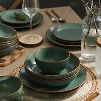 Stone + Lain Brasa 32-pc. Stoneware Dinnerware Set