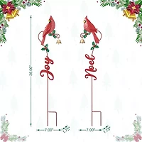 Glitzhome Metal Bell Christmas Yard Art