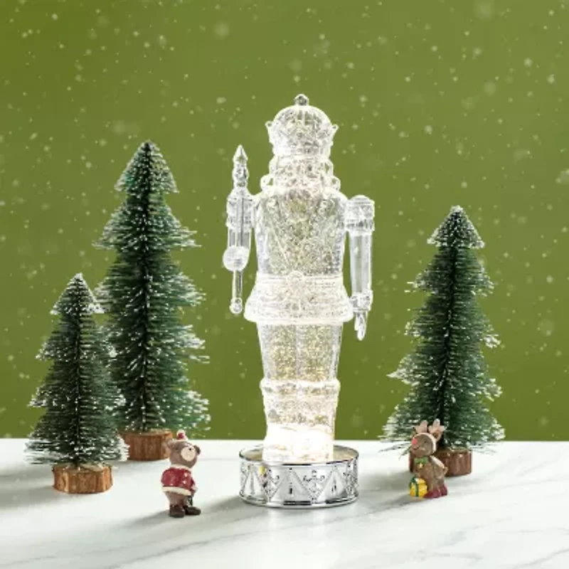 Glitzhome 12.5" Nutcracker Christmas Snow Globe