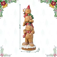 Glitzhome 29.25" Gingerbread Man Christmas Porch Sign