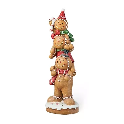Glitzhome 29.25" Gingerbread Man Christmas Porch Sign