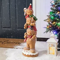 Glitzhome 29.25" Gingerbread Man Christmas Porch Sign