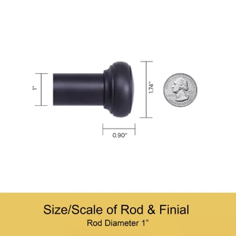 Kenney Weaver 1 IN Adjustable Curtain Rod