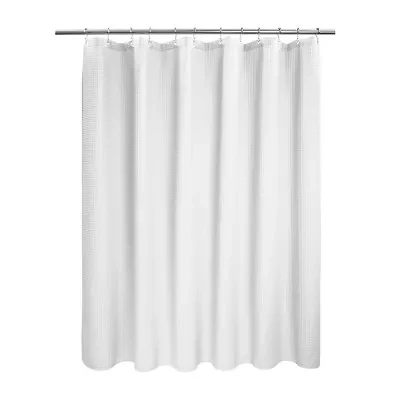 Awesome Home™ Spa Cotton Blend Waffle Shower Curtain