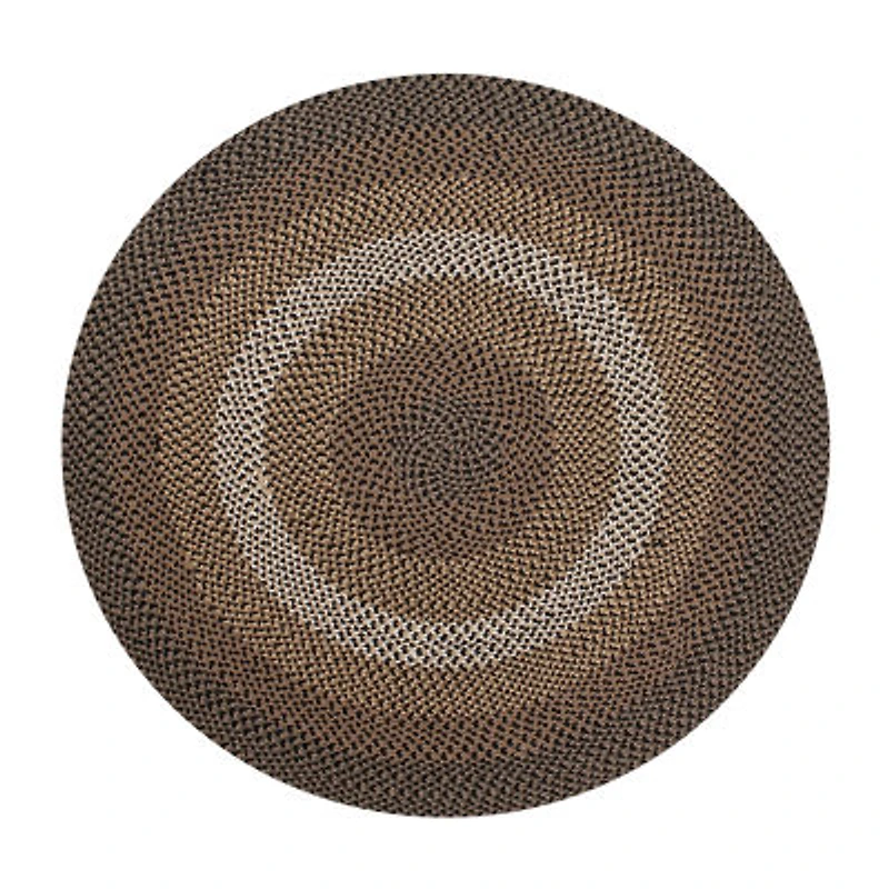 Better Trends Woodbridge Stripe Braided 6' X Round Area Rug