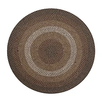 Better Trends Woodbridge Stripe Braided 6' X Round Area Rug