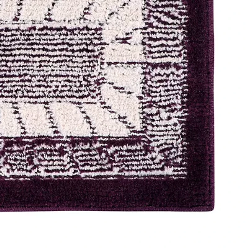 Better Trends Radiance Geometric 2' X 5' Rectangular Runner Kitchen Mat