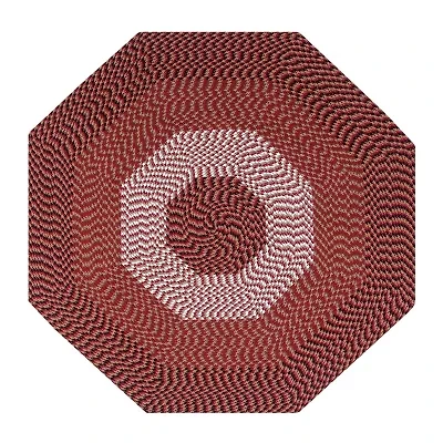 Better Trends Alpine Stripe Braided 4 X Octagonal Accent Rug