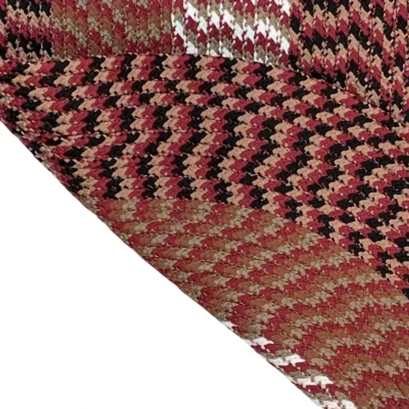 Better Trends Alpine Stripe Braided 4 X 6 Oval Area Rug