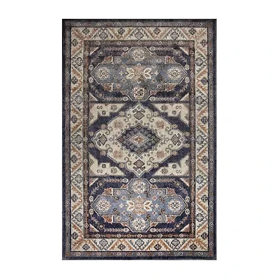 Liora Manne Ariana Floral Medallion Rectangular Area Rug