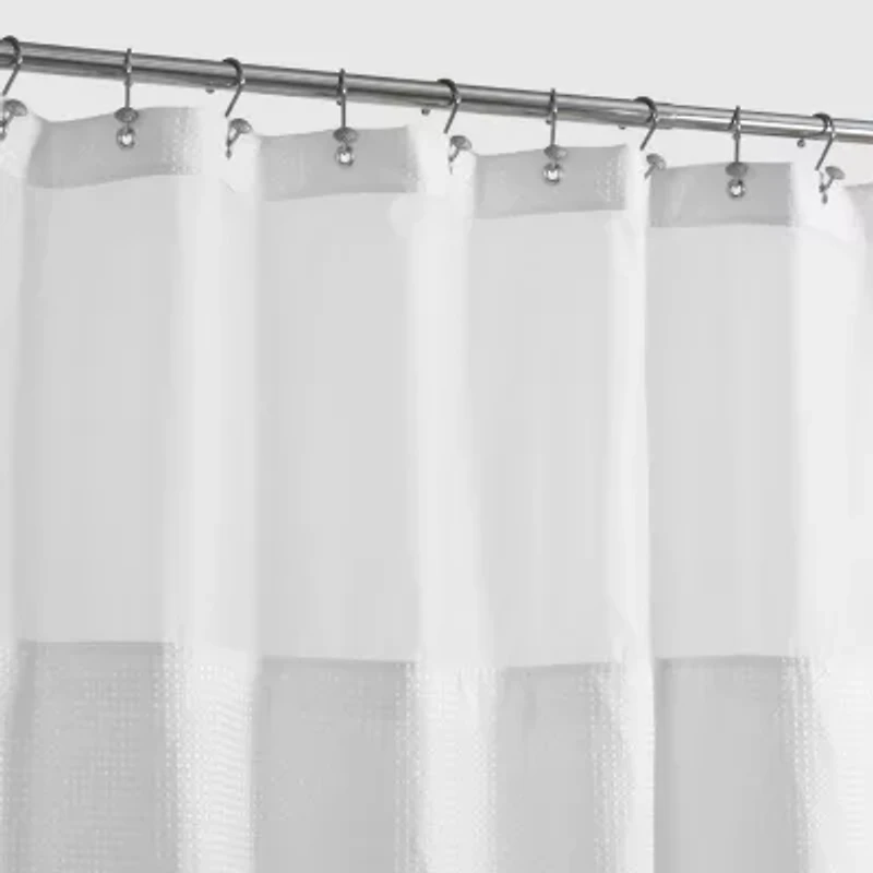 Awesome Home™ Polyester Waffle Snap In Liner Shower Curtain Set