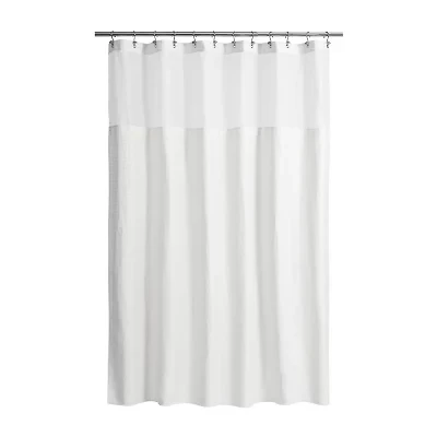 Awesome Home™ Polyester Waffle Snap In Liner Shower Curtain Set