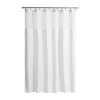 Awesome Home™ Polyester Waffle Snap In Liner Shower Curtain Set