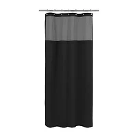 Awesome Home™ Polyester Waffle Snap Liner Shower Curtain Set