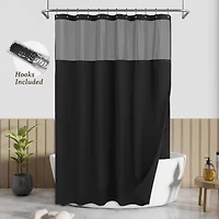 Awesome Home™ Polyester Waffle Snap Liner Shower Curtain Set