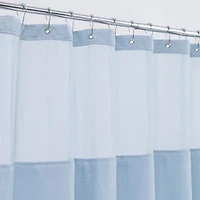 Awesome Home™ Polyester Waffle Snap Liner Shower Curtain Set
