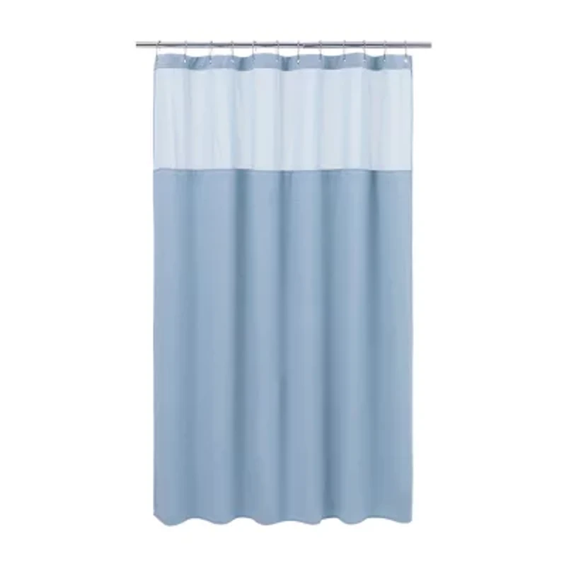 Awesome Home™ Polyester Waffle Snap Liner Shower Curtain Set