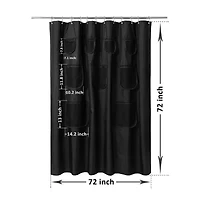 Awesome Home™ With Mesh Pockets Shower Curtain