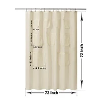 Awesome Home™ With Mesh Pockets Shower Curtain