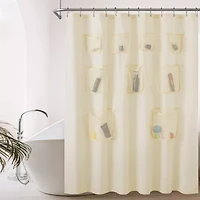 Awesome Home™ With Mesh Pockets Shower Curtain