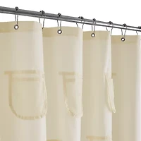 Awesome Home™ With Mesh Pockets Shower Curtain