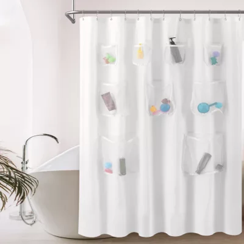 Awesome Home™ With Mesh Pockets Shower Curtain