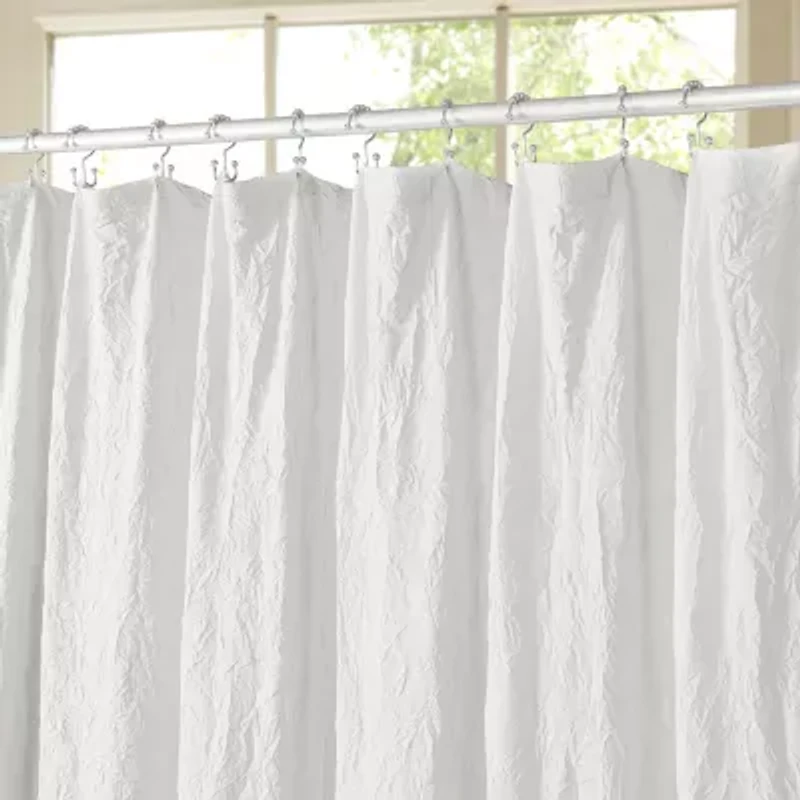 Awesome Home™ Solid Texture Shower Curtain