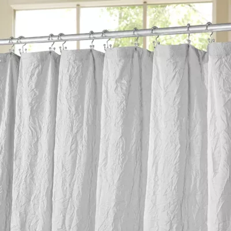 Awesome Home™ Solid Texture Shower Curtain