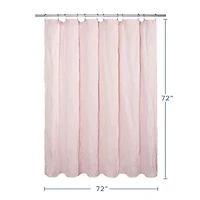 Awesome Home™ Solid Texture Shower Curtain