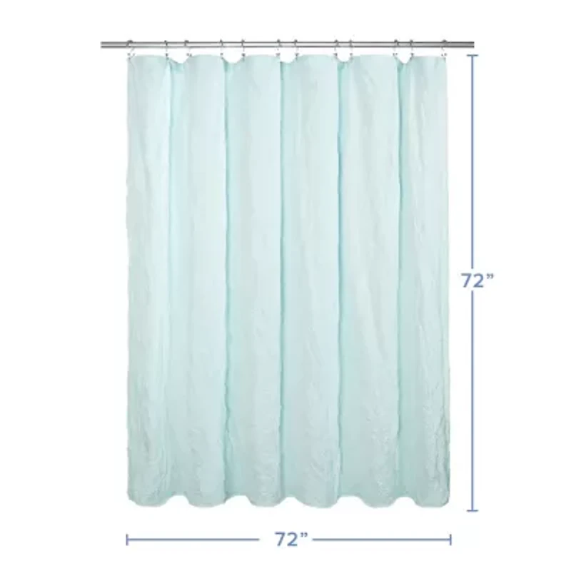 Awesome Home™ Solid Texture Shower Curtain