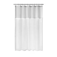 Awesome Home™ Starburst Snap Liner Hooks Shower Curtain Set