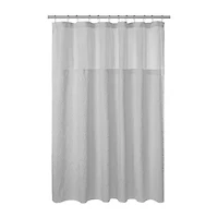 Awesome Home™ Starburst Snap Liner Hooks Shower Curtain Set